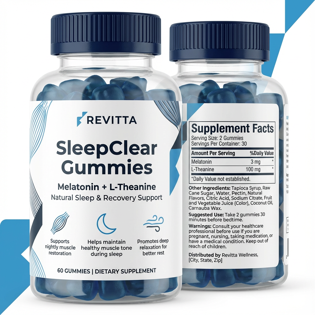 SleepClear Gummies | Deep Sleep & Muscle Recovery